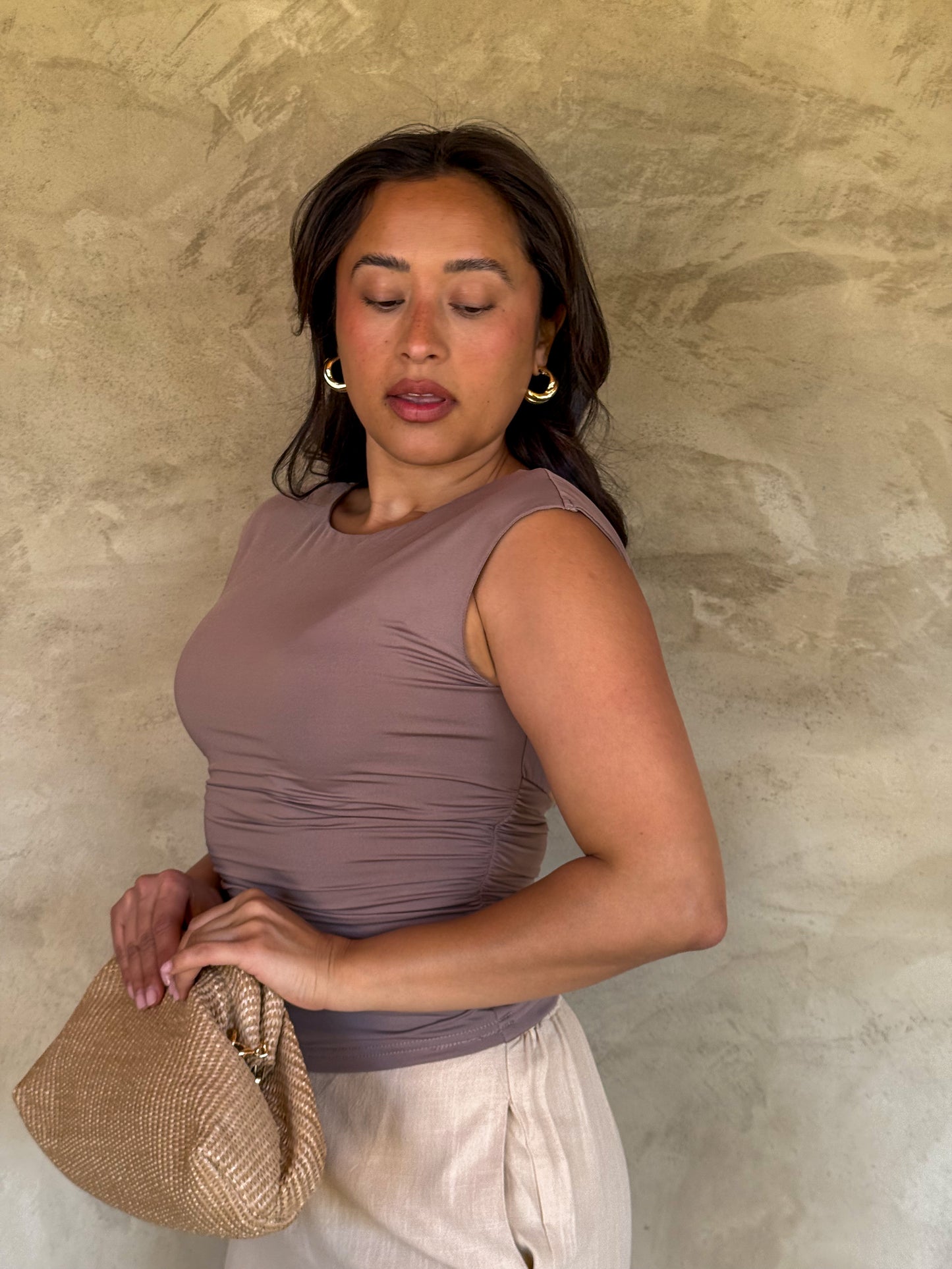 Crisp & Cool Top-Mocha