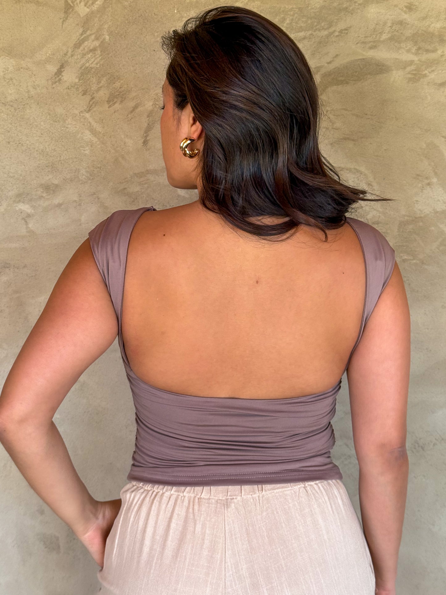 Crisp & Cool Top-Mocha