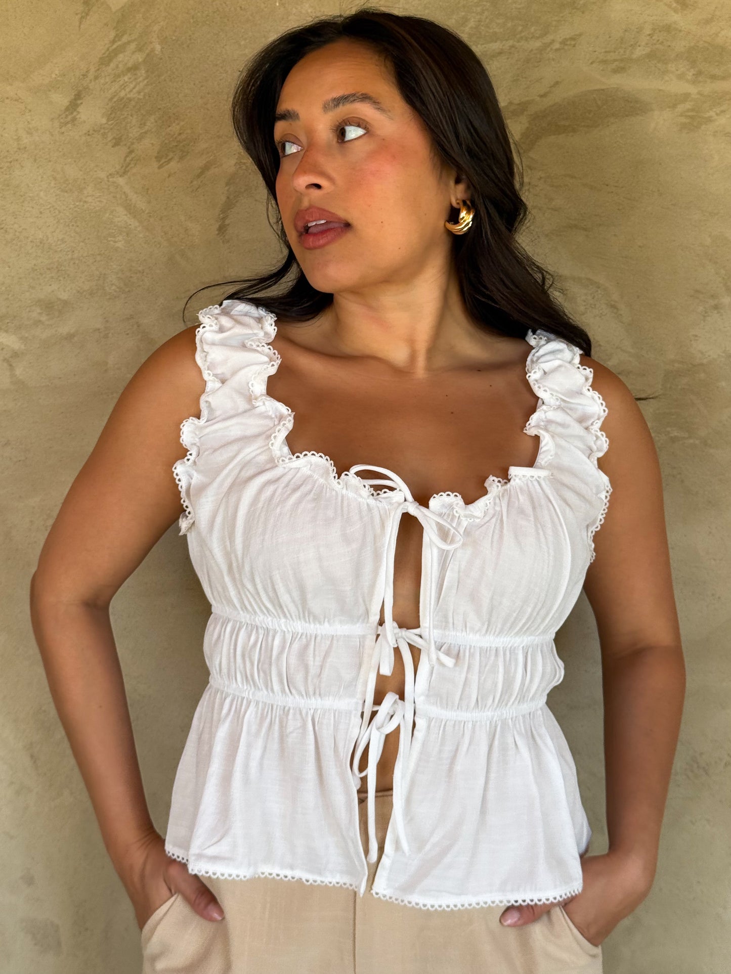 Petra Top-White