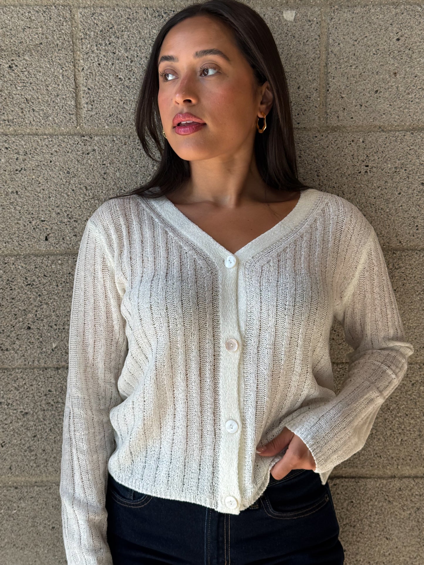 Jules Cardigan-Off White