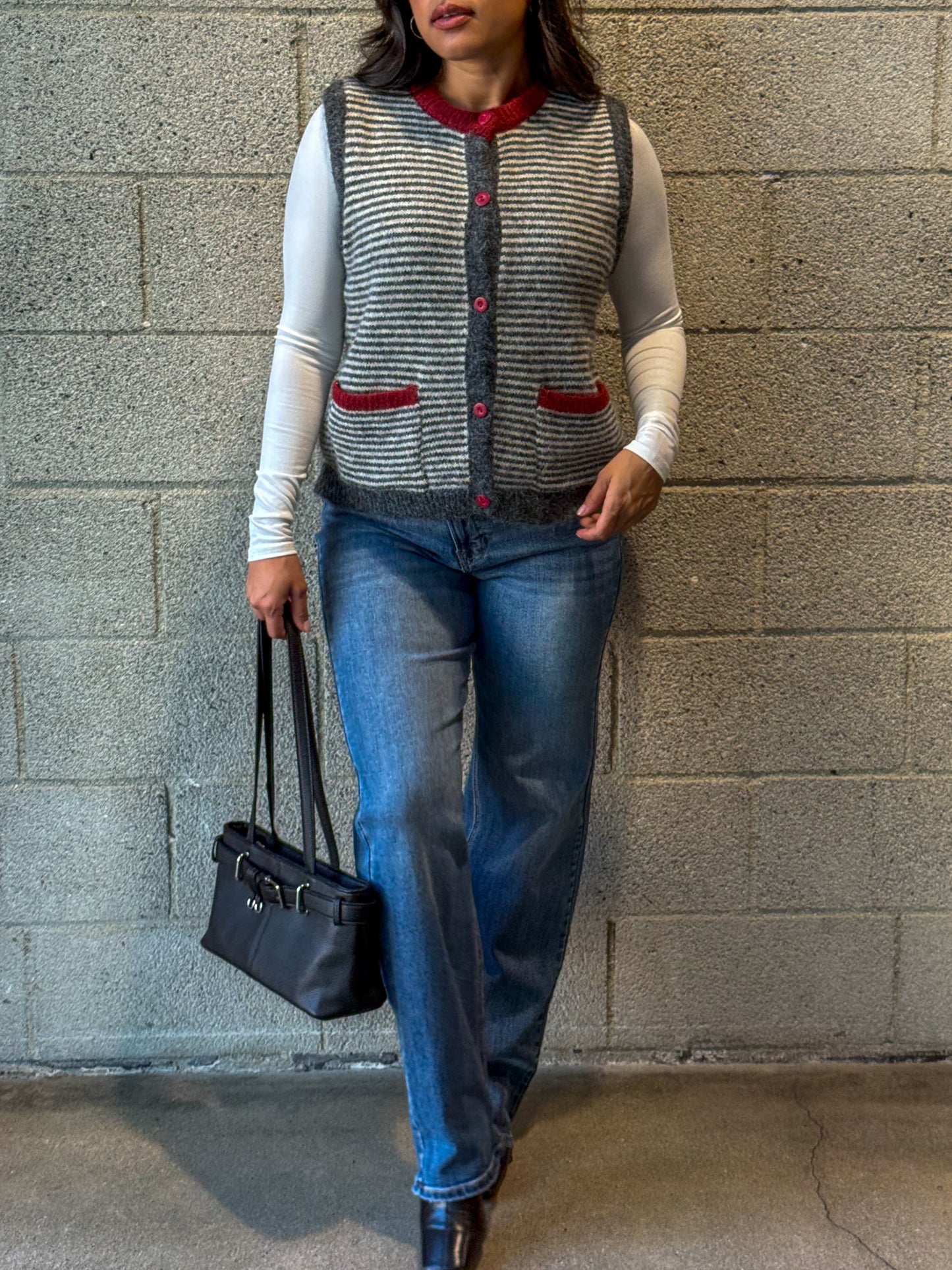 Rowan Vest-Grey