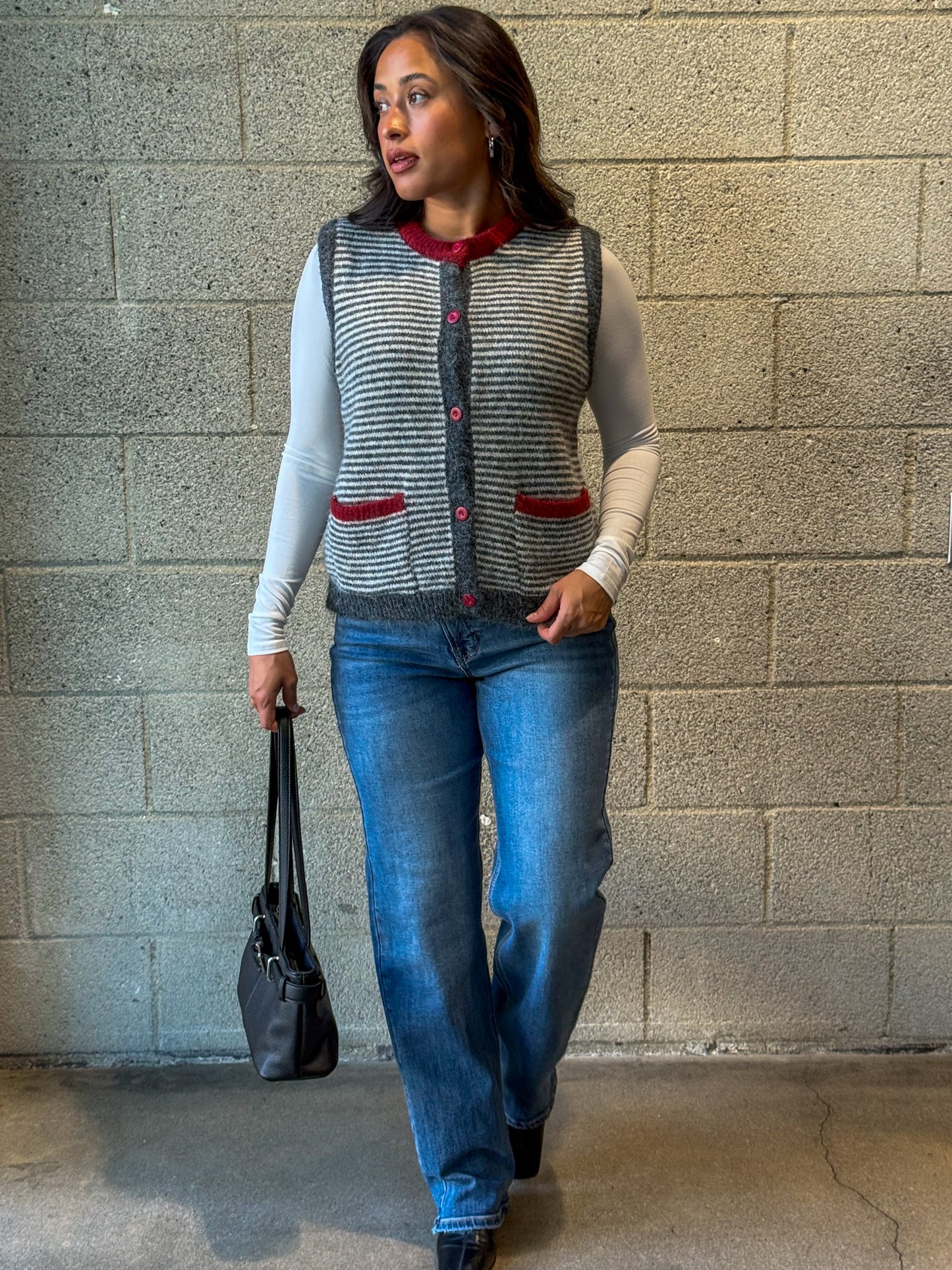 Rowan Vest-Grey