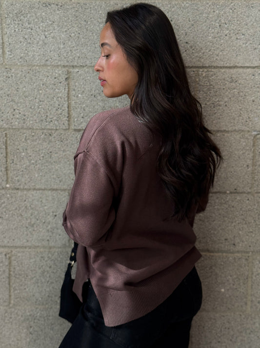 Signature Sweater-Coffee
