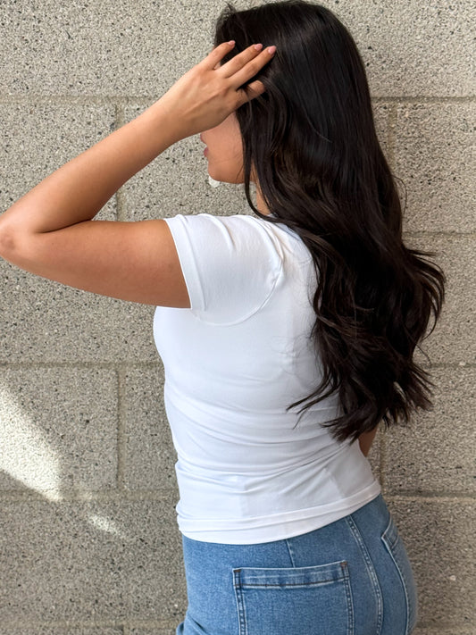 Soft Square Top-White