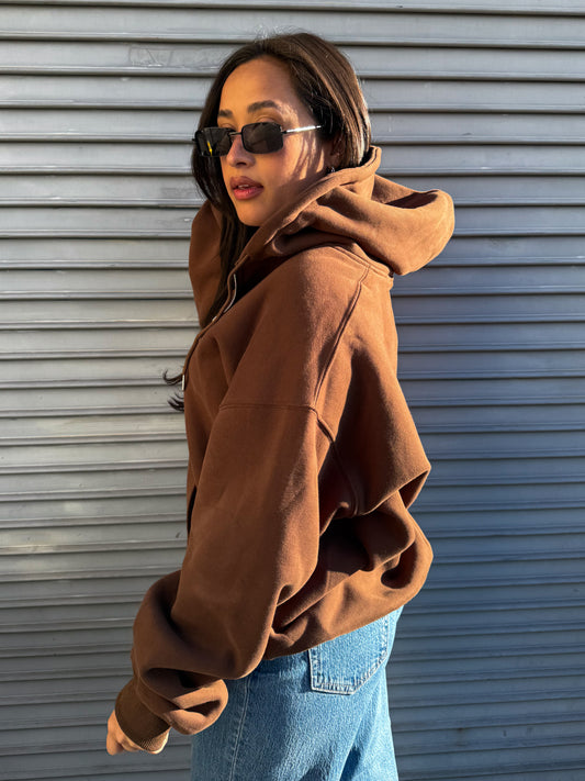 Lived In Hoodie-Chocolate