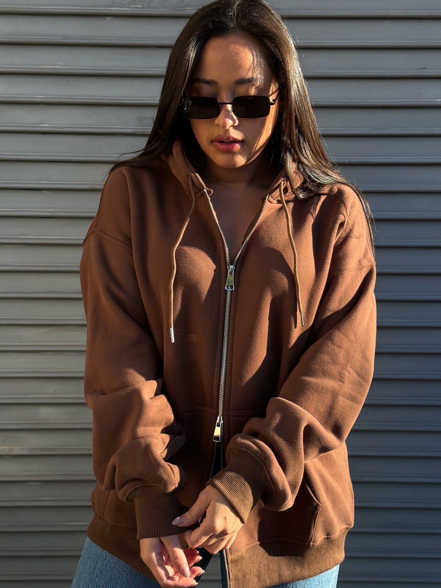 Lived In Hoodie-Chocolate