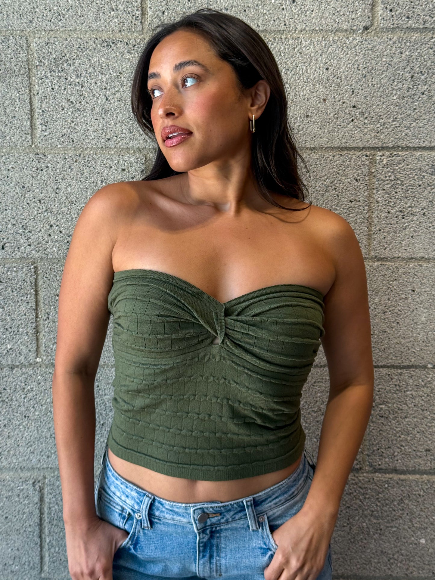 Noelle Top-Olive