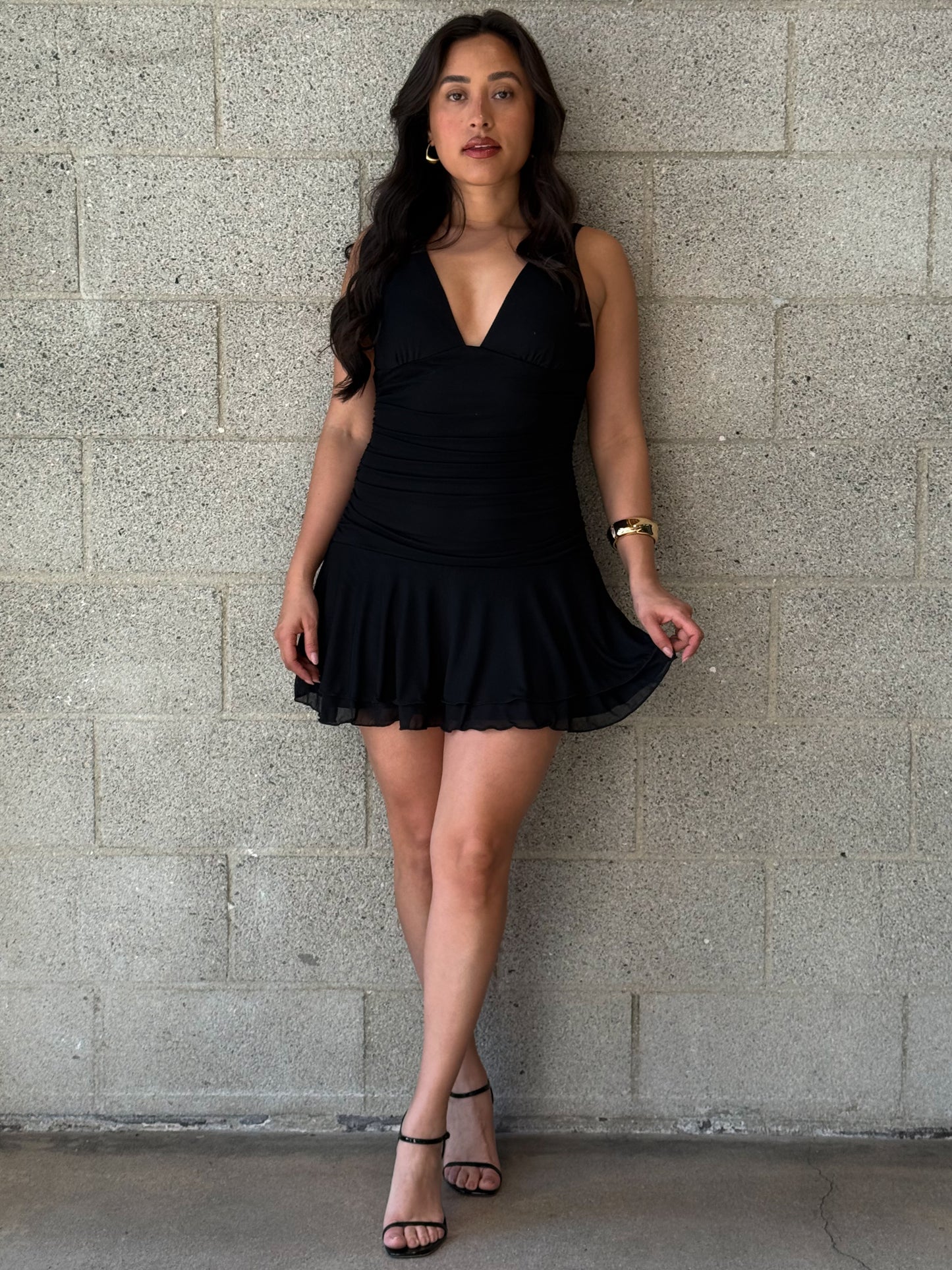 Deep End Dress-Black