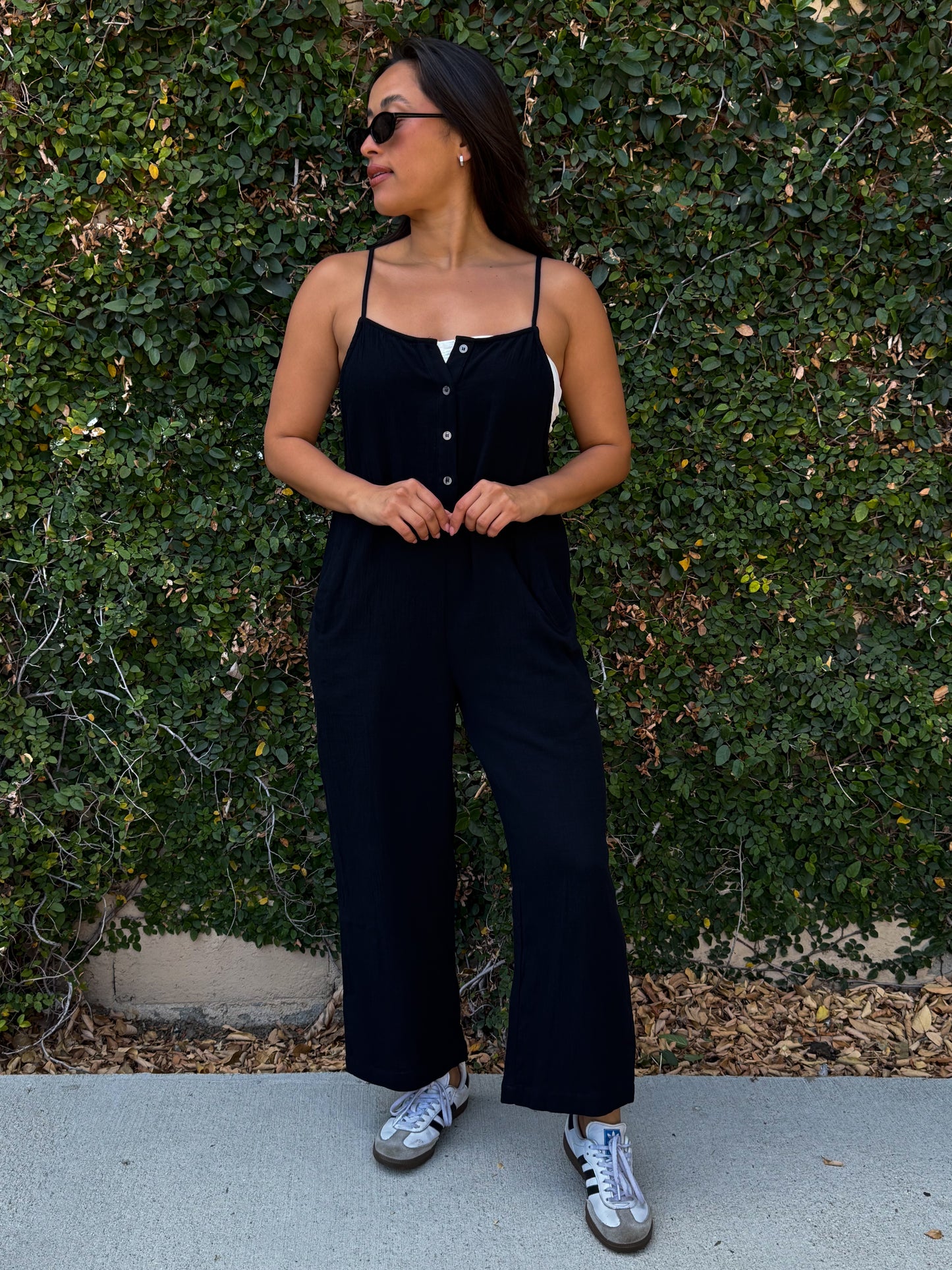 Los Olivos Jumpsuit-Black