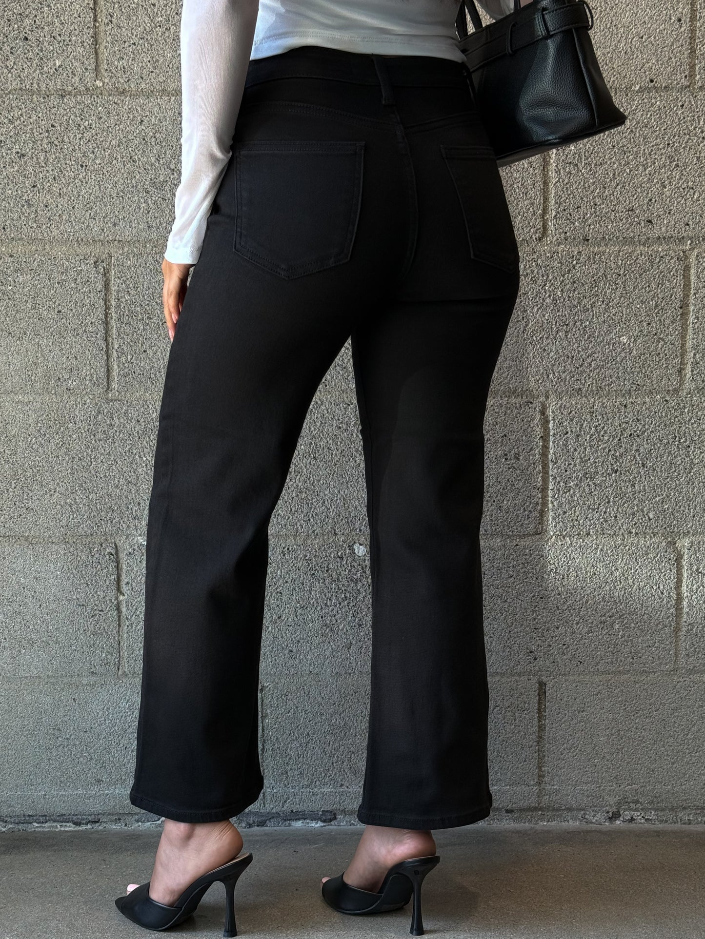 Stop & Flare Denim-Black