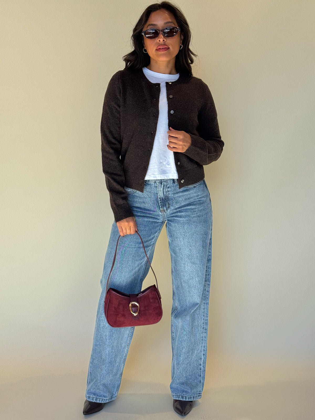 Oak Cardigan-Brown