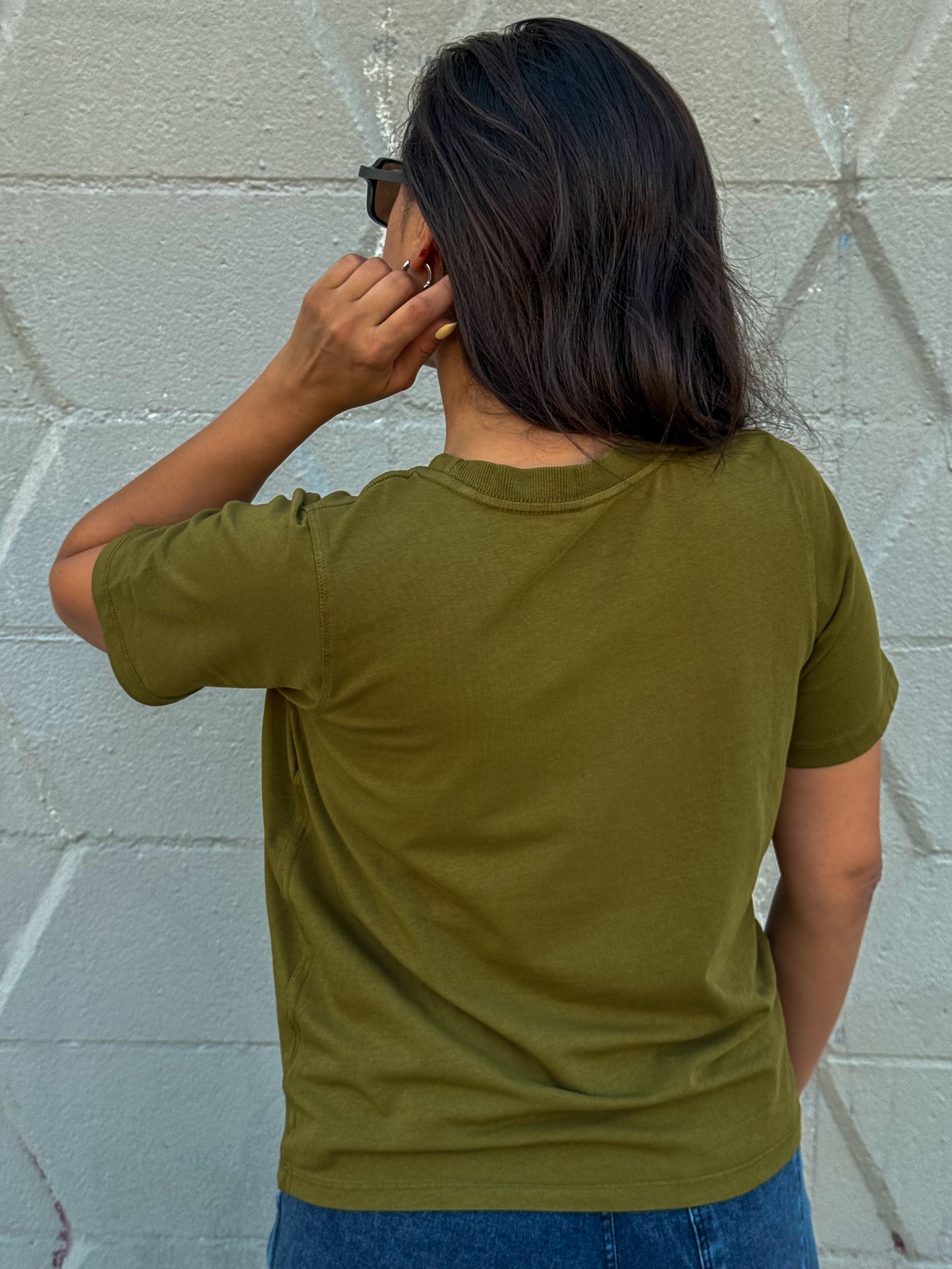 Dara Top-Moss Green