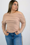 Hailey Top-Taupe