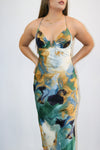 Rae Dress-Teal Multi