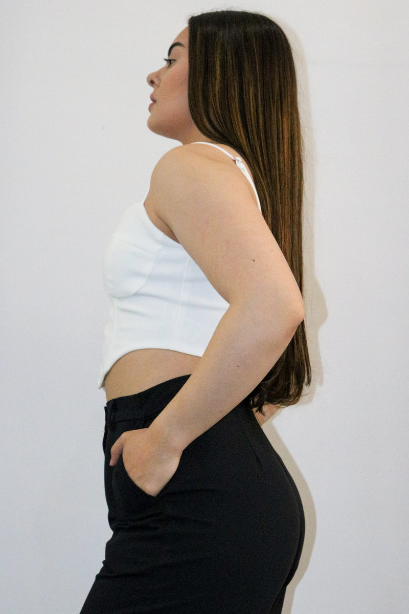Not Your Baby Corset-White