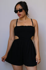 Tempted To Touch Romper-Black