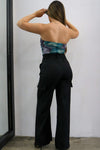 Coming In Hot Bodysuit-Navy Multi