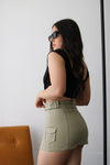 Oxford Skirt-Olive