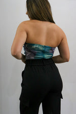 Coming In Hot Bodysuit-Navy Multi