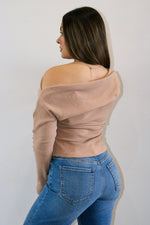 Hailey Top-Taupe