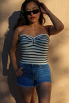 Ivy Top-Black/White