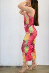 Coming In Hot Dress-Pink Multi
