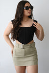Oxford Skirt-Olive