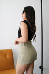 Oxford Skirt-Olive