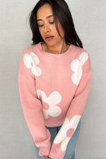 Grow On Me Sweater-Pink