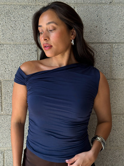 Blanca Top-Navy