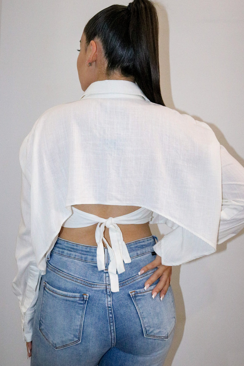 Off Guard Top-White