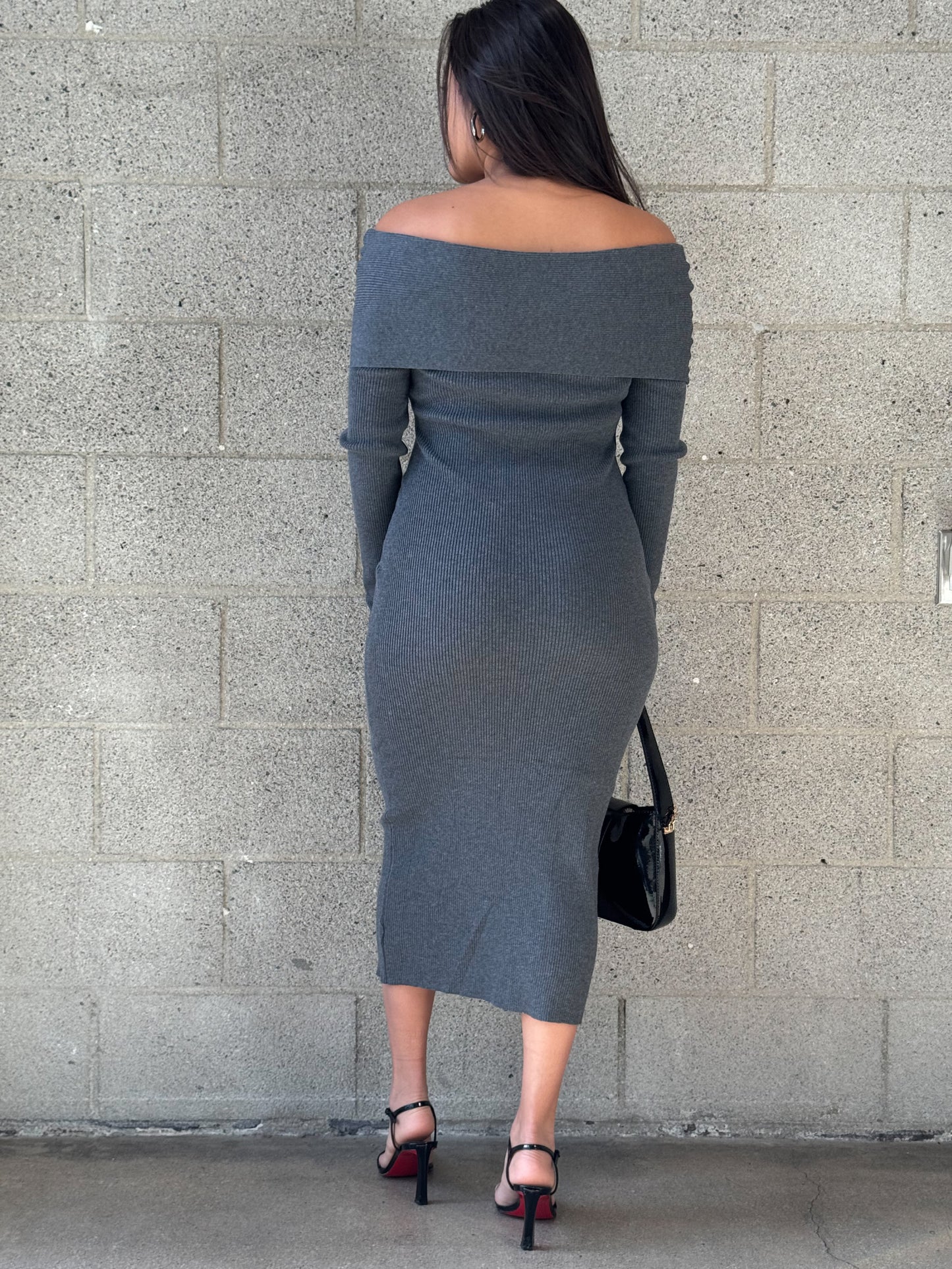 Eve Dress-Charcoal