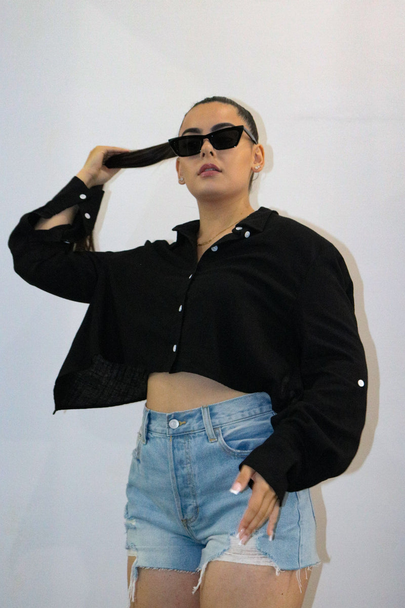Off Guard Top-Black