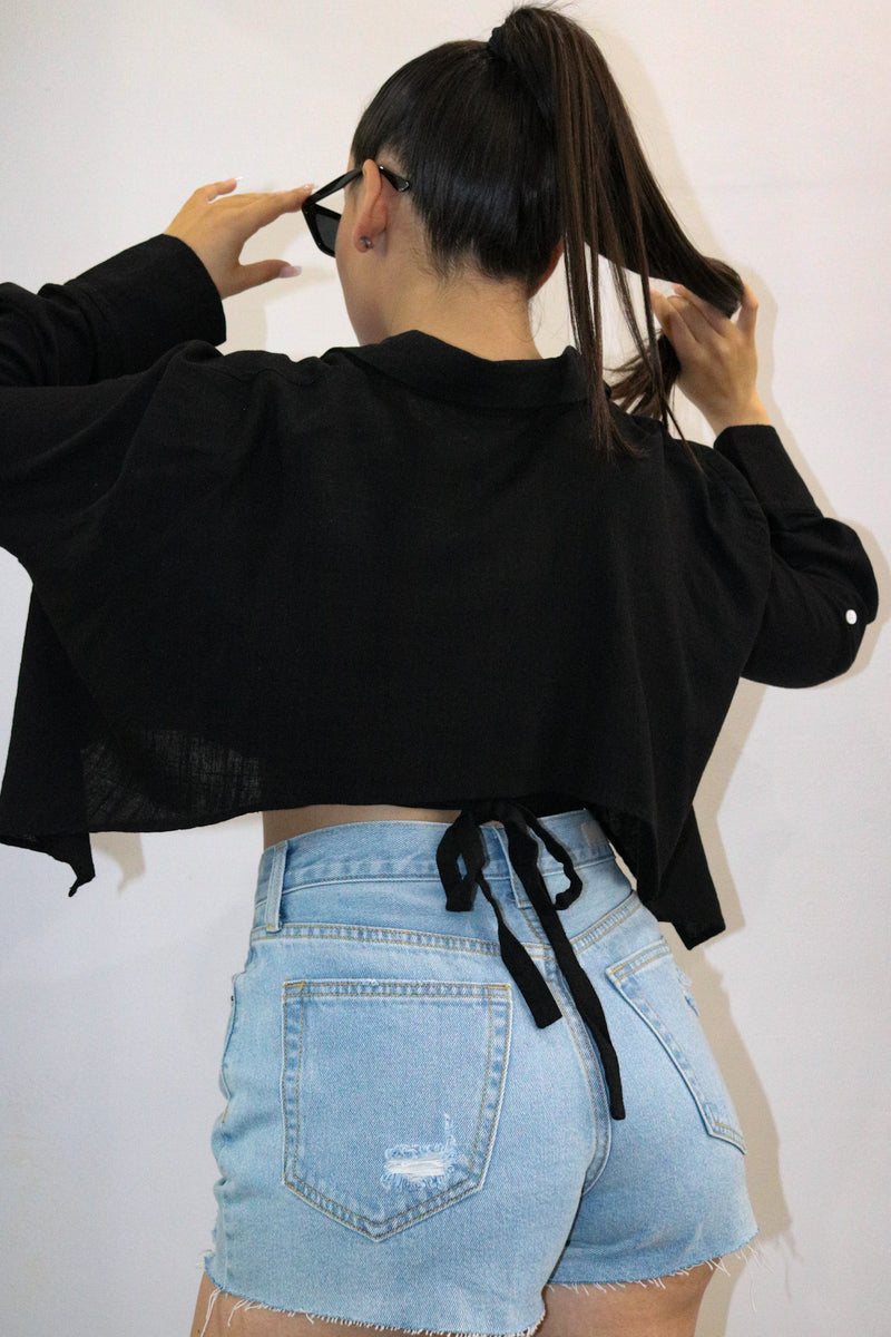 Off Guard Top-Black