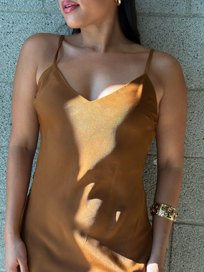 Angelina Dress-Copper