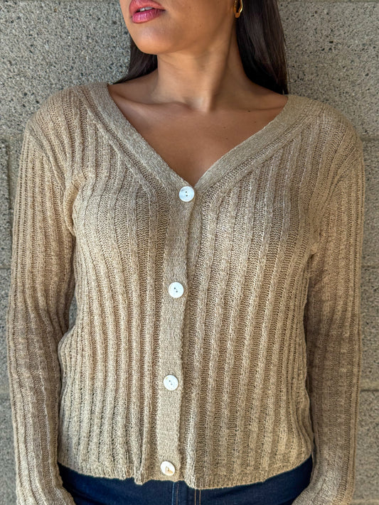 Jules Cardigan-Khaki