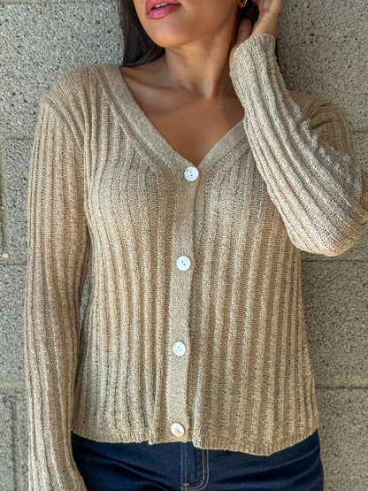 Jules Cardigan-Khaki