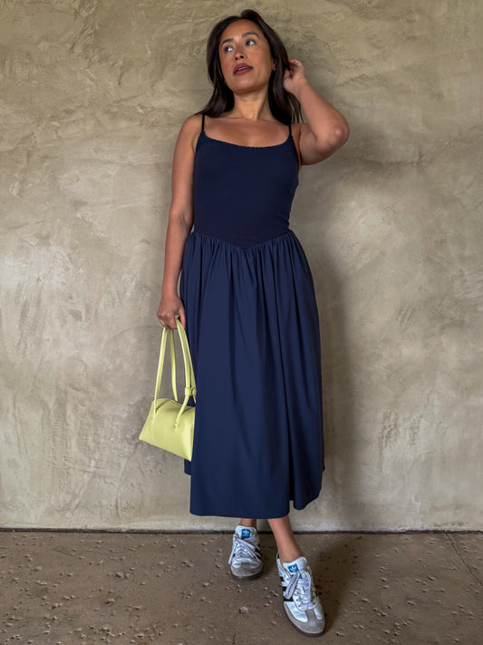 Jenna Dress-Navy