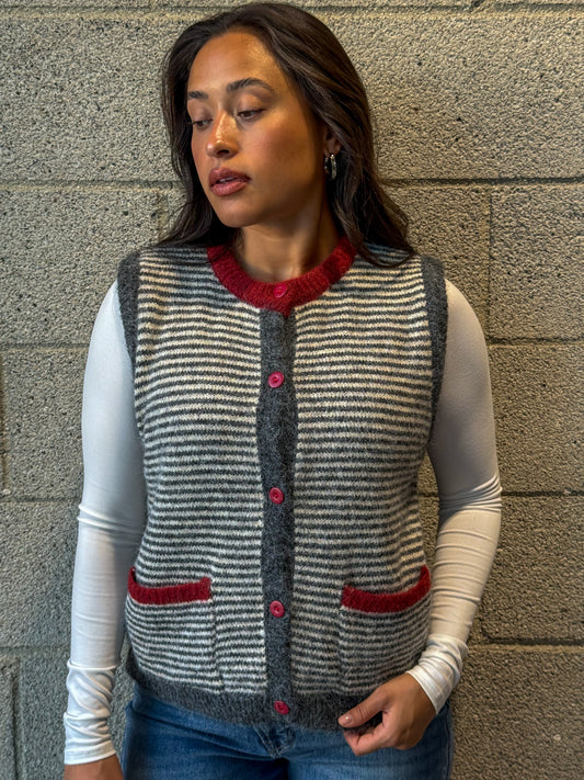 Rowan Vest-Grey