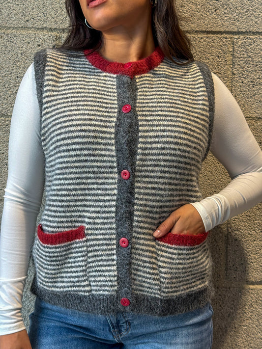 Rowan Vest-Grey