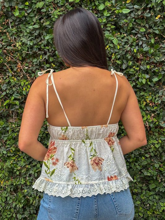 Petal Top-Ivory