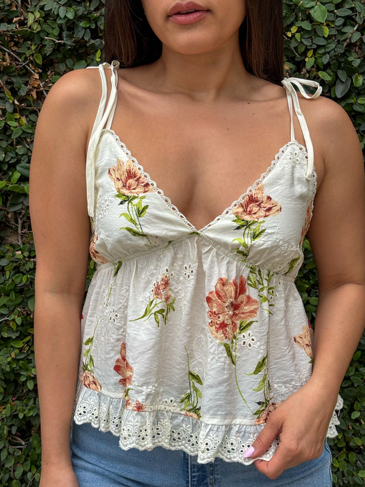 Petal Top-Ivory