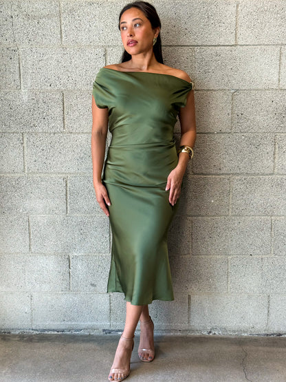 Sienna Dress-Green Tea