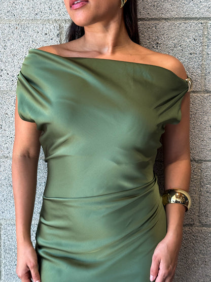 Sienna Dress-Green Tea