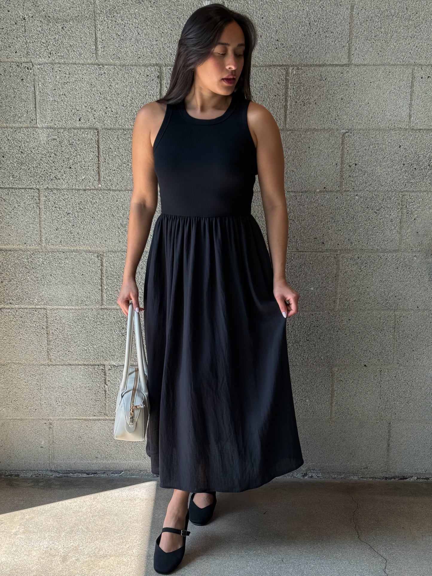 Simple Days Dress-Black
