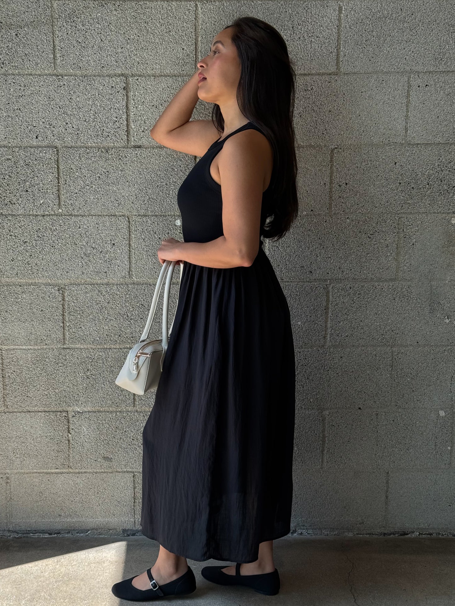 Simple Days Dress-Black