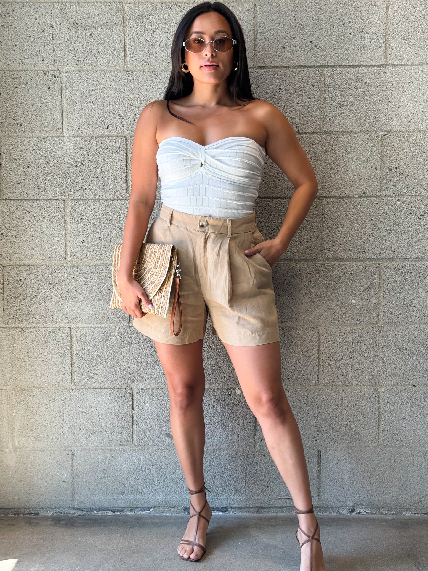 Lorin Shorts-Khaki