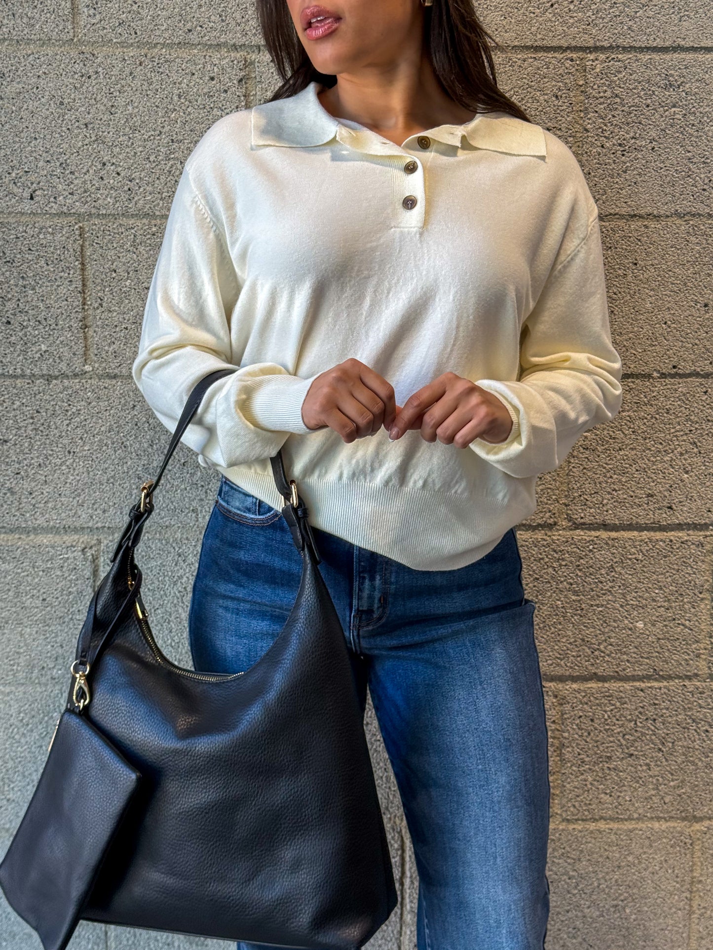 Harper Sweater-Ivory