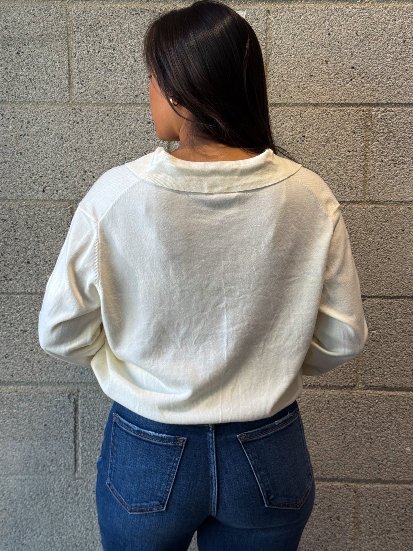 Harper Sweater-Ivory