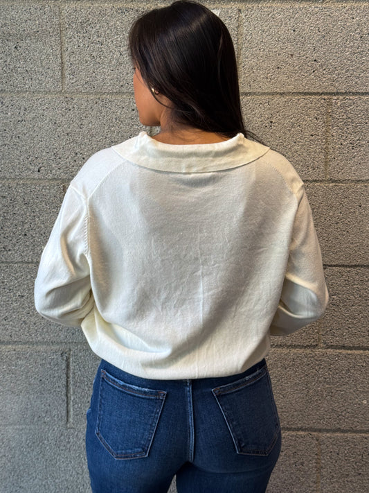 Harper Sweater-Ivory